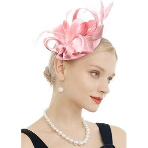 Fascinators for Women Tea Party Hat #1 Pink